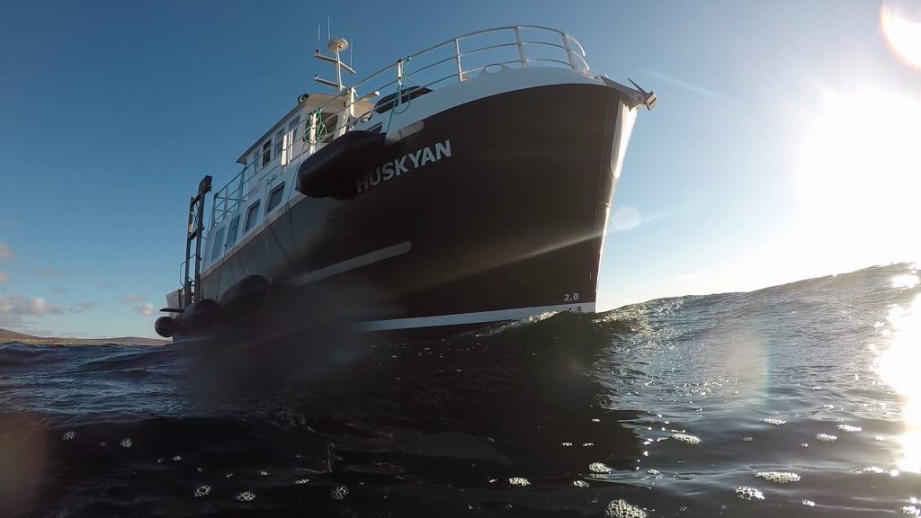 Purpose built dive boat MV Huskyan